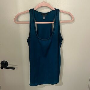 Aqua Bloomingdales Teal with Black Detail Top